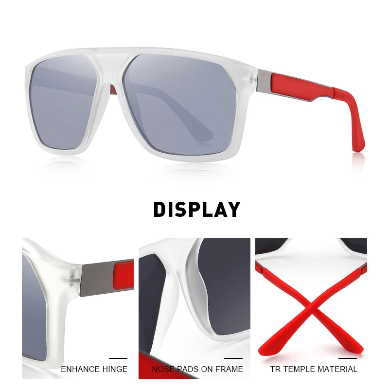 Мужские поляризованные солнцезащитные очки MERRYS Spuare, Классические солнцезащитные очки для вождения, UV400 Oculos S3557