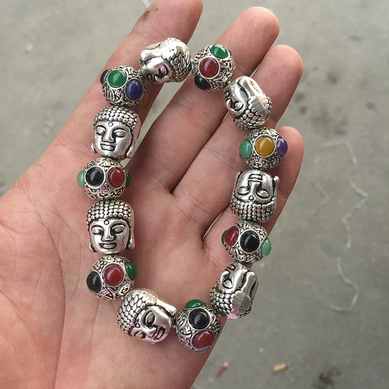 Gioielli Con Cordino A Mano Testa Di Buddha, Squisiti Gioielli Artigianali