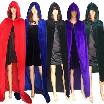 

Velvet Cloak Hooded Cloak Cosplay Costume Christmas Costume Fancy Dress Hoodies Cloak For Halloween Man /Woman