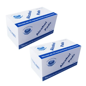 

HOT-200 Pcs Alcohol Wet Wipe Disposable Disinfection Prep Swap Pad Antiseptic Skin Cleaning Care Jewelry Mobile Phone Clean Wipe
