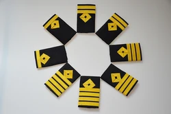 Ship Sailors Epaulets For Adult High Quality Captain Pilot Uniform Shirts Badges 1/2/3/4 Golden Bars Free Shipping