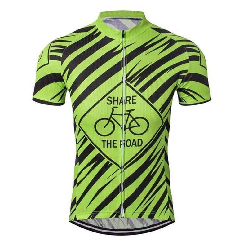 HIRBGOD 2020 New Green Black Men's Cycling Jersey Short Sleeve Bike