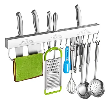 

Hot Sales Knife Holder Tool Rest Shelf Wall Mount High Quality Knife Holder Kitchen Blocks Kitchen Hanging Rank Tool