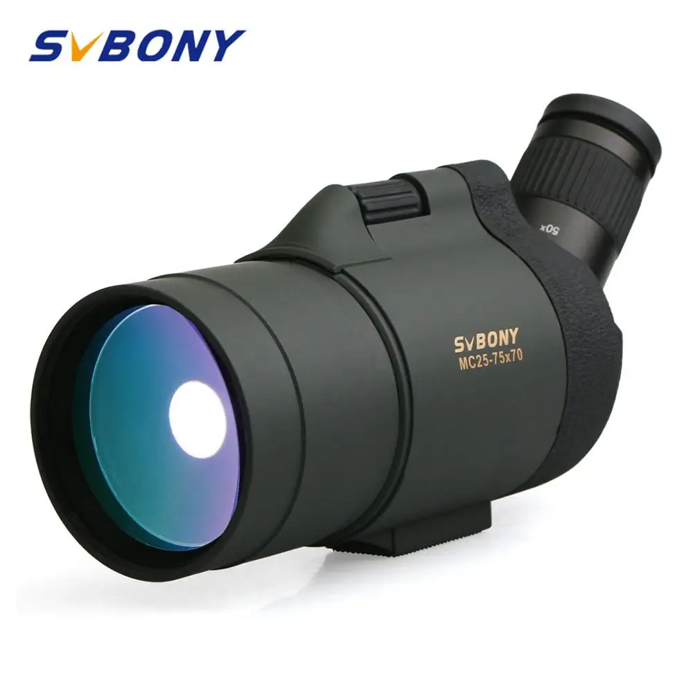 SVBONY 25 75x70 Зрительная труба SV41 монокулярный телескоп рефракционный зум охотничья