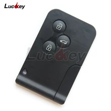 Luckey 3 Button 433Mhz ID46 PCF7947 Chip with Emergency Insert Blade Smart Remote Key For Renault Megane Scenic 2003-2008 Card