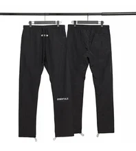 

Essentials Pants 100% 1:1 Spring Summer and Autumn Men and Women Nylon Double Line Letters Reflective Stretch Drawstring Pants