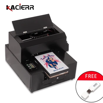 Günstige Kacierr Halbautomatische Alle-in-eine Weiße Tinte Durchblutung A4 Flachbettdrucker Taste Typ Kann Druck Auf Silikon/leder/glas