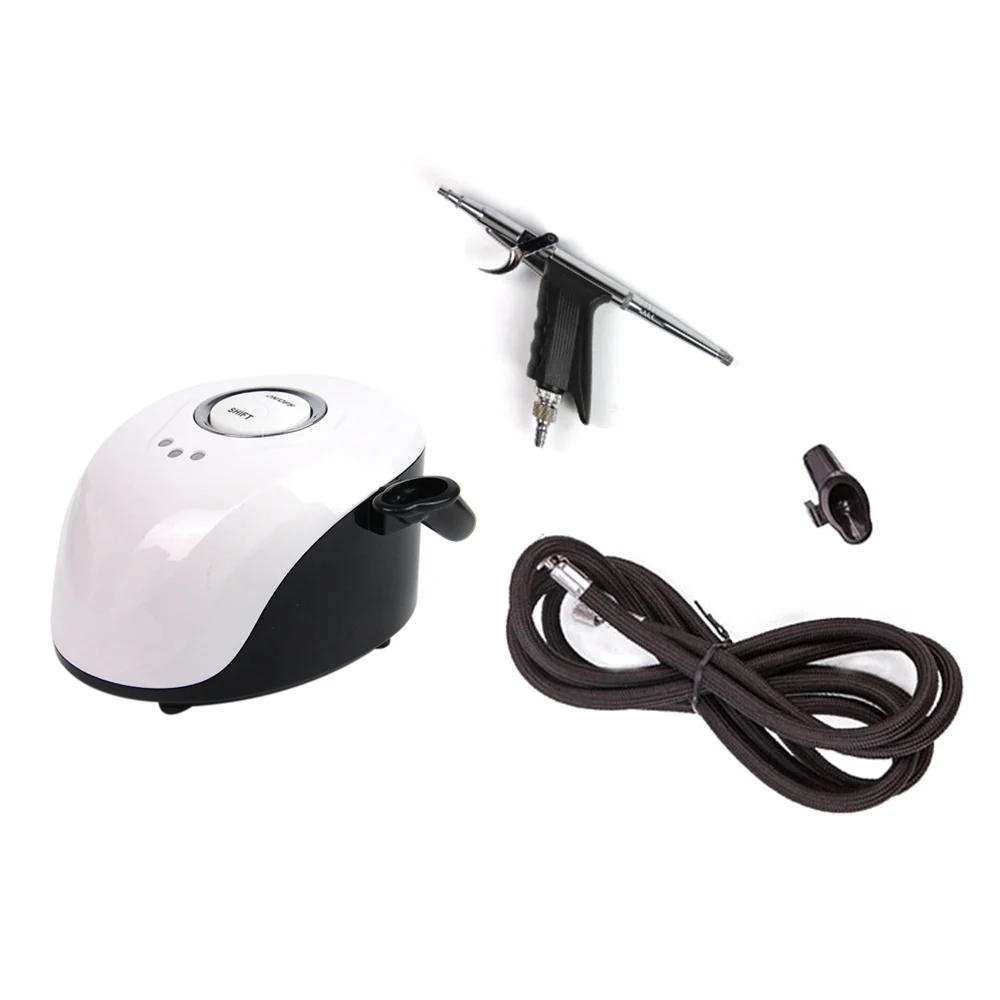 

Mini Portable Airbrush With Compressor Adjustable 3 Speed Spray Force Spray Gun Kit For Nail Art Painting Makeup Manicure Craft