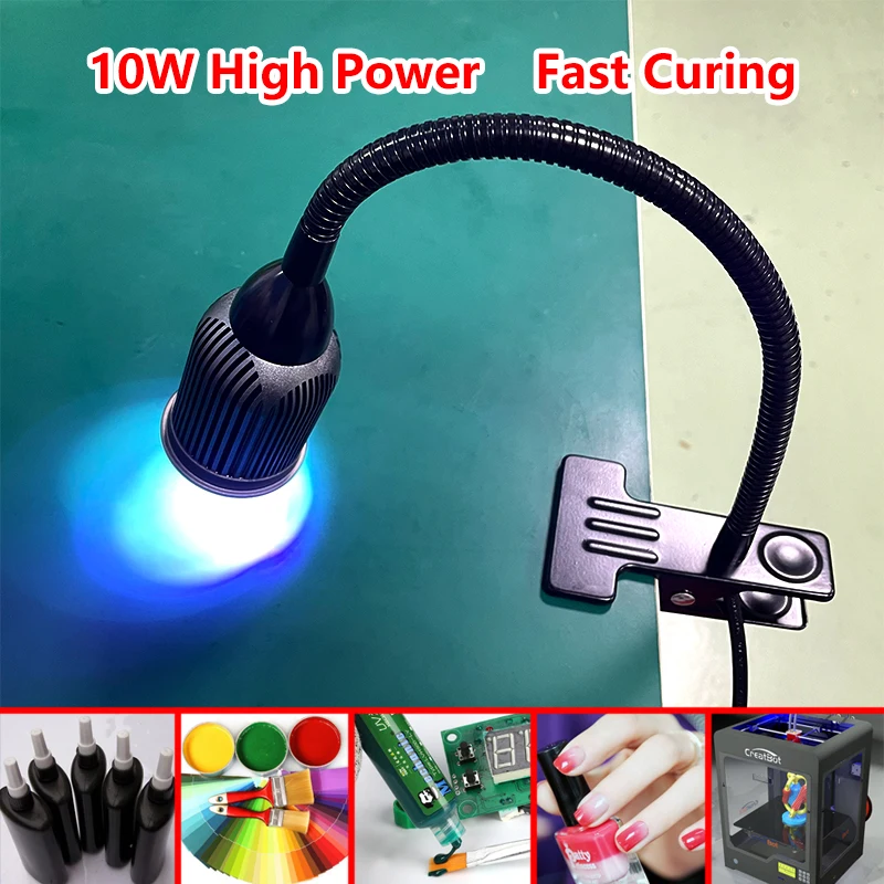 10W Point Light UV Curing Machine Glass Acrylic Repair Shadowless Glue Green Oil Curing Mobile Phone Repair UVLED Curing Lamp