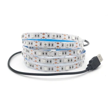 

2m SMD 5050 UV Flexible LED Strip light USB 5V 30leds/m 395-405nm Ultraviolet non Waterproof DJ Fluorescence LED Diode Tape lamp
