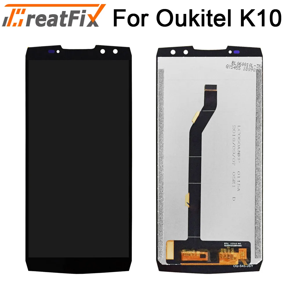 Протестирован для OUKITEL K10 ЖК-дисплей+ сенсорный экран ЖК-дигитайзер стеклянная панель Замена для OUKITEL K10