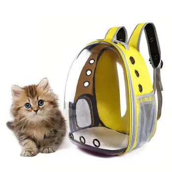 

Cat Carrier Bag 7color beathable Transparent Puppy Cat Backpack Cats Box Cage Small Dog Pet Travel Carrier Handbag Space Capsule