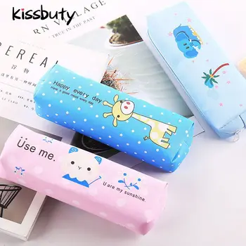 

Kawaii Cat Animal Large Capacity Pencil Case Kawaii Bag for School Cute Zipper Pencil Bag Office Supplies Stationery Gift