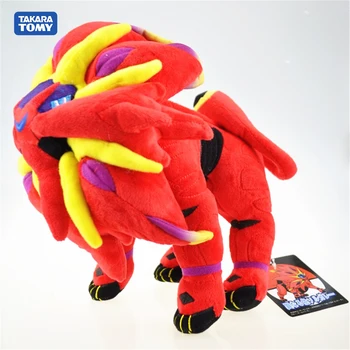 

New Anime Pokemon Sun And Moon Animal Plush Figures Alola Region Psychic Type Solgaleo Radiant Sun Phase 28cm