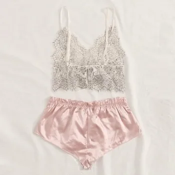 

Factory direct sales Women Lingerie Corset Lace Underwire Racy Muslin Sleepwear Underwear Tops+Briefs Purchasing hot sale 2019