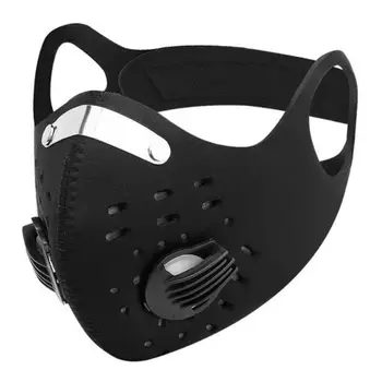

2020 Anti Dust Training Mask Cycling Masks With Filter Half Face Carbon Mountain Bicycle Sport Road Cycling Masks Face Cover
