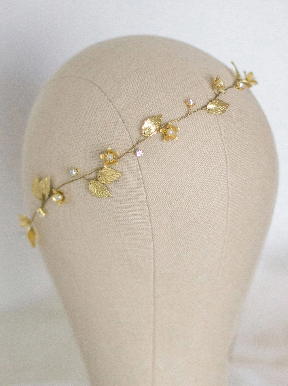 Bridal Headband Gold Leaf Wedding Headband Gold Bridal Hairpiece Wedding Headpiece rustic Hair Accessory