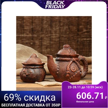

Teapot and sugar bowl "Rope" medium, 35cm 5009065