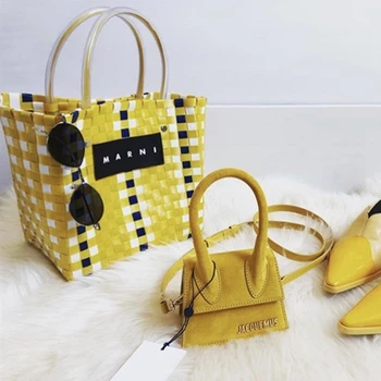 

Fashion Woven Bucket Bag for Women Large Capacity Handbags High-quality Leather Single Shoulder Bags Crossbody Bags Louis Brand