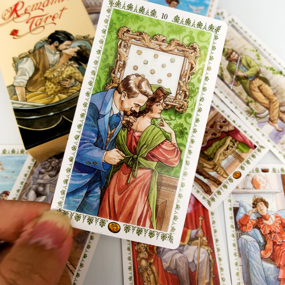 Романтические карты Таро от Lo Scarabeo Esoteric Fortune Telling Loscarabeo на пяти языках: Английский