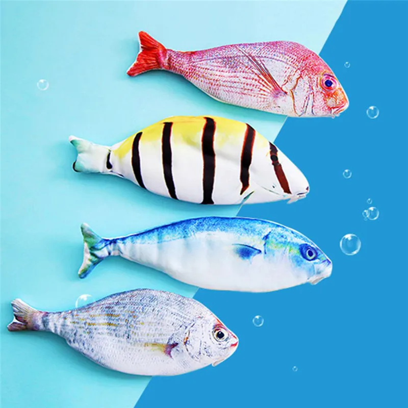 

1 Pcs Creative Fish Shape Pencil Case Kawaii Korea Style Cloth Pencils Bags School Supplies Stationery Hot Pen Box