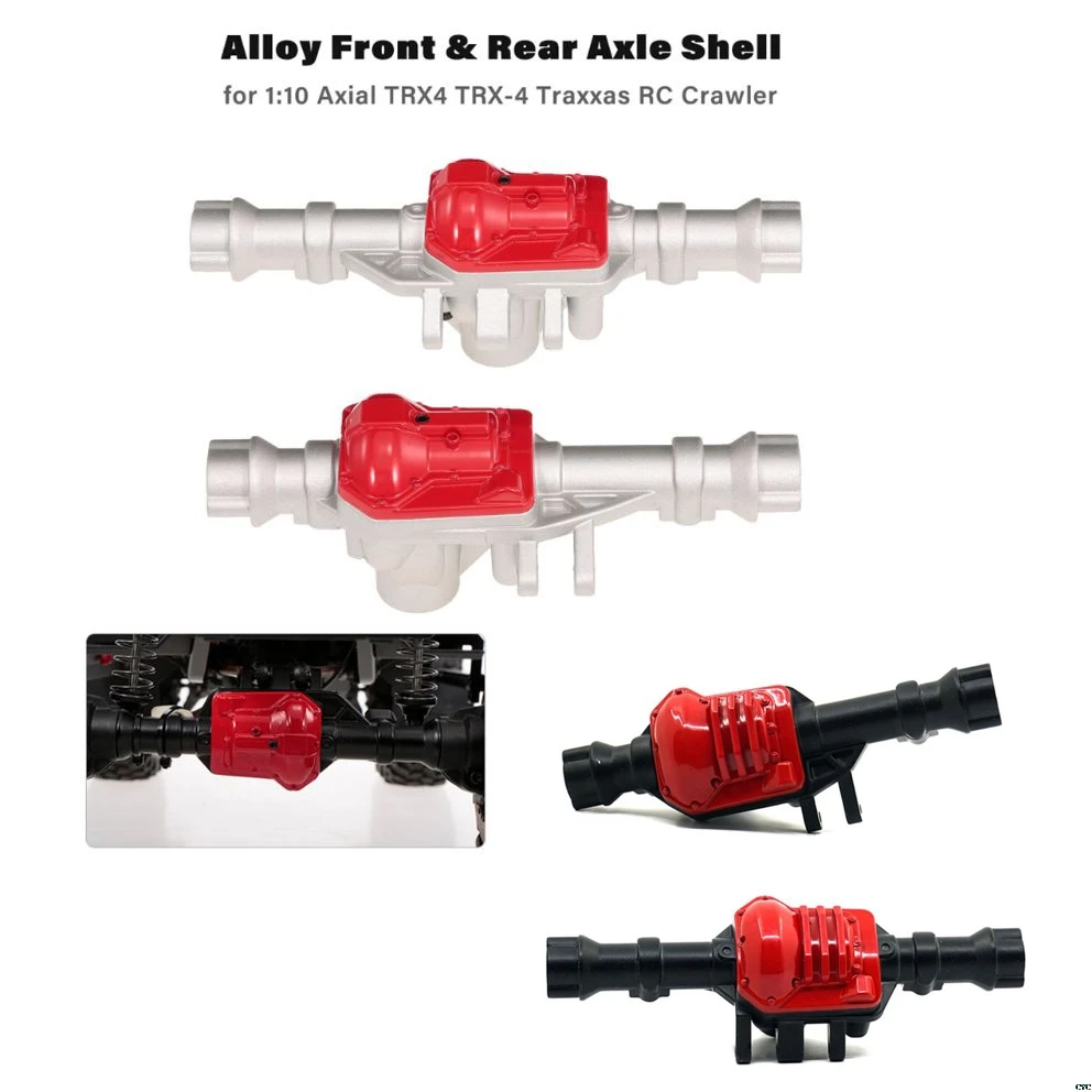 

1pc Front Rear Alloy Upgrade Parts Shell Axle Housing for 1/10 RC Crawler For TRX-4 & TRX4 Bronco