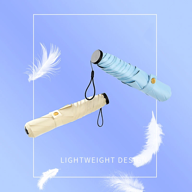 116g Super Lightweight Umbrella Mini Umbrella Sun Rain Women Pencil