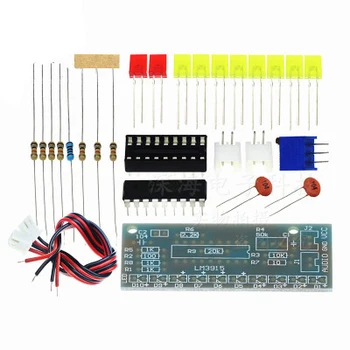 

DIY level indicator LM3915 fun 10-segment audio level indicator kit / parts
