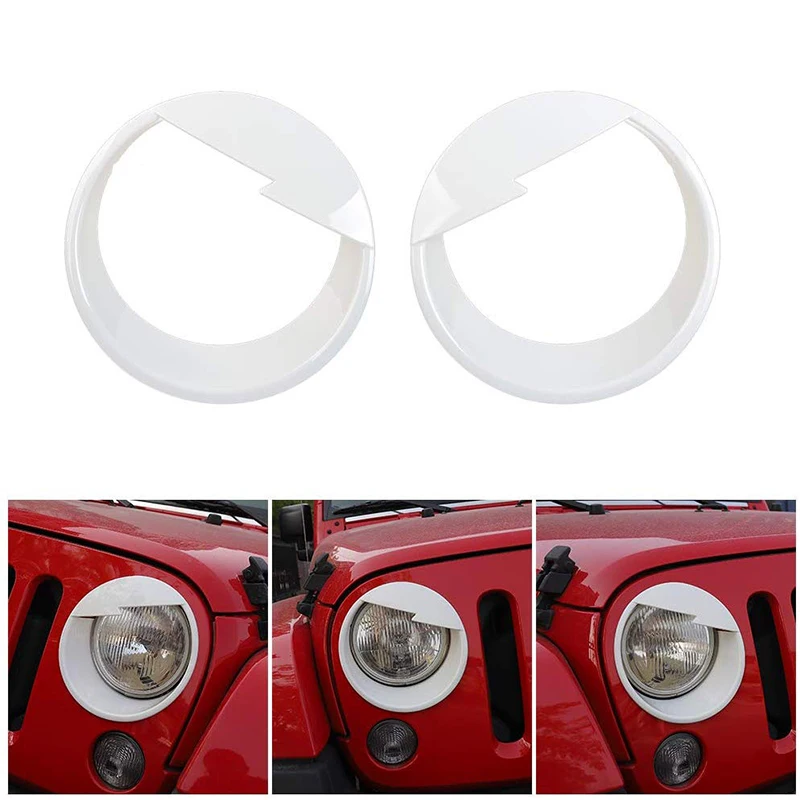 

Bird Eyes Headlight Cover Trim Bezels for 2007-2017 Jeep Wrangler JK & Wrangler Unlimited JKU Car Accessories