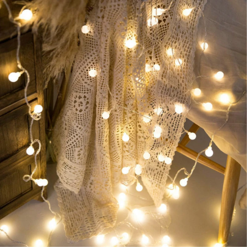 indoor outdoors Coloured LED lamp Ball lamp Star lamp string Babysbreath party festival transparent Lamp string Decorative lamp