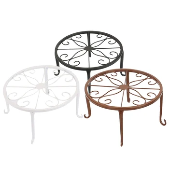 

3 PCS Indoor Office Table Wrought Iron Flowerpot Stand European Style Iron Art Plant Stands Pot Holder