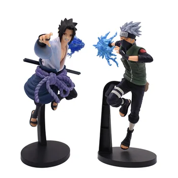 

2 Styles Naruto Anime Figure Uchiha Sasuke Hatake Kakashi PVC Action Figure Toys Naruto Model Collectible Christmas