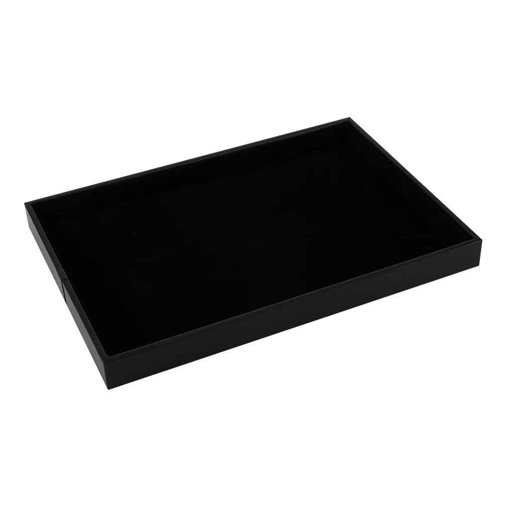 

Black Velet Material BC0077 Jewelry Bracelet Display Plate Earrings Necklace Rings Storage Box Carring Case Showcase Tray