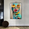 Abstract Graffiti Art Girls Canvas Art Posters And Prints Colorful Woman Art Canvas Paintings On the Wall Street Art Pictures ► Photo 3/6