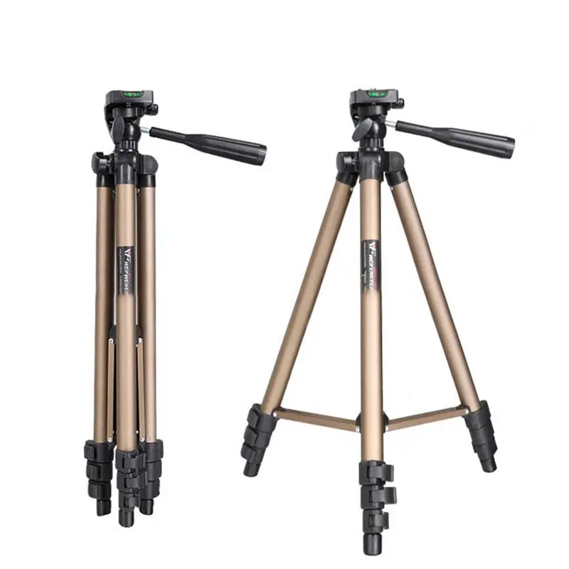 

50 Inch Aluminum Tripod Stand for Gopro 7 6 5 Camera Portable Adjustable Lightweight Video Tripod Holder Mount for Smartphone
