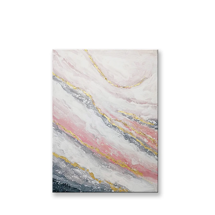 cuadros para el hogar декор для комнаты gold line abstract pictures Hand drawn oil painting on canvas wall art poster for room