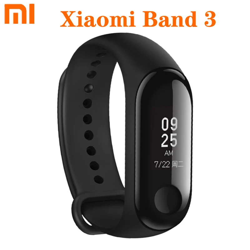Оригинала Xiaomi Mi band 2 смарт браслет Xiomi фитнес браслет,Miband 2 умные часы и пульсометр для Xiaomi Mi6 смартфонов - Цвет: xiaomi Band 3