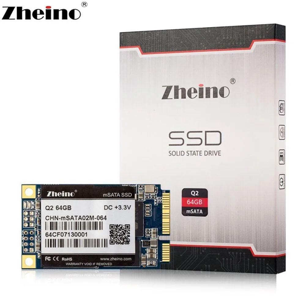 Zheino Q2 mSATA SSD 64GB 128GB 256GB MLC Внутренний твердотельный накопитель для настольного ноутбука
