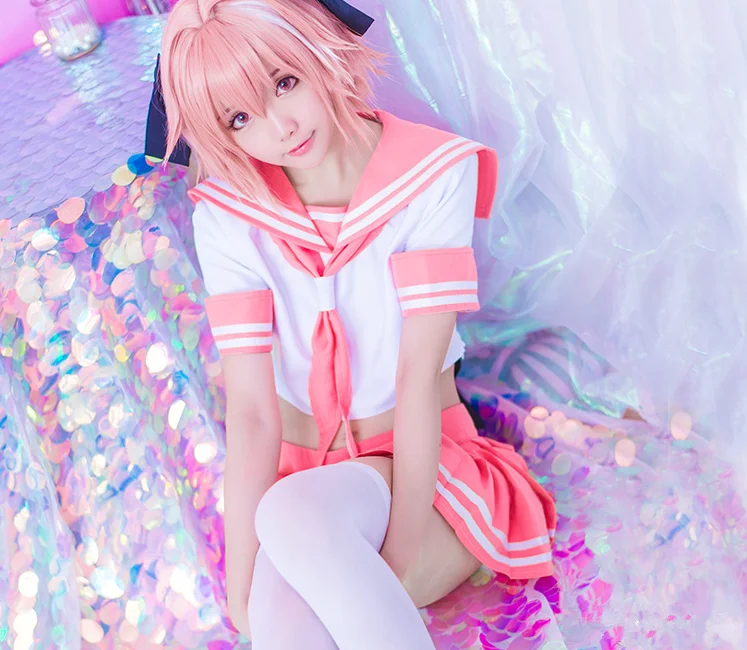 Fate Apocrypha Косплей Костюм астольфо униформа косплей FGO школьная розовая униформа для девочек Fate Grand Order костюм для женщин