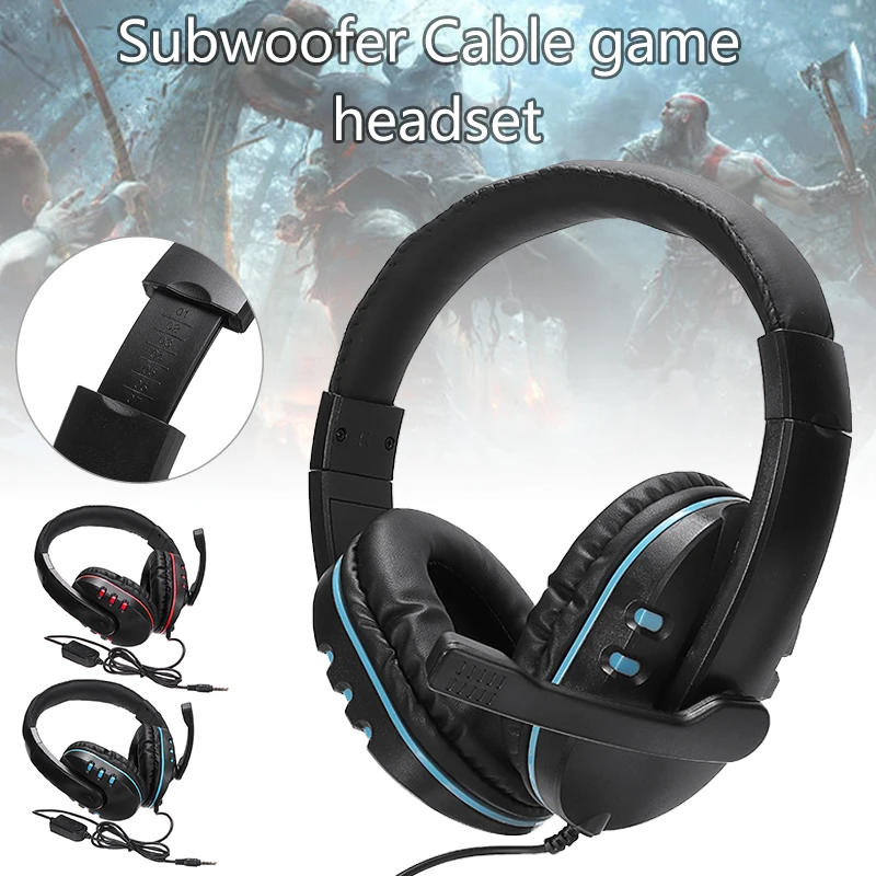 Professional Gamer Headset 3 5mm Jack Wired Over ear Stereo Headphone for PS4 Xbox one Computer Gaming Headphones With Mic