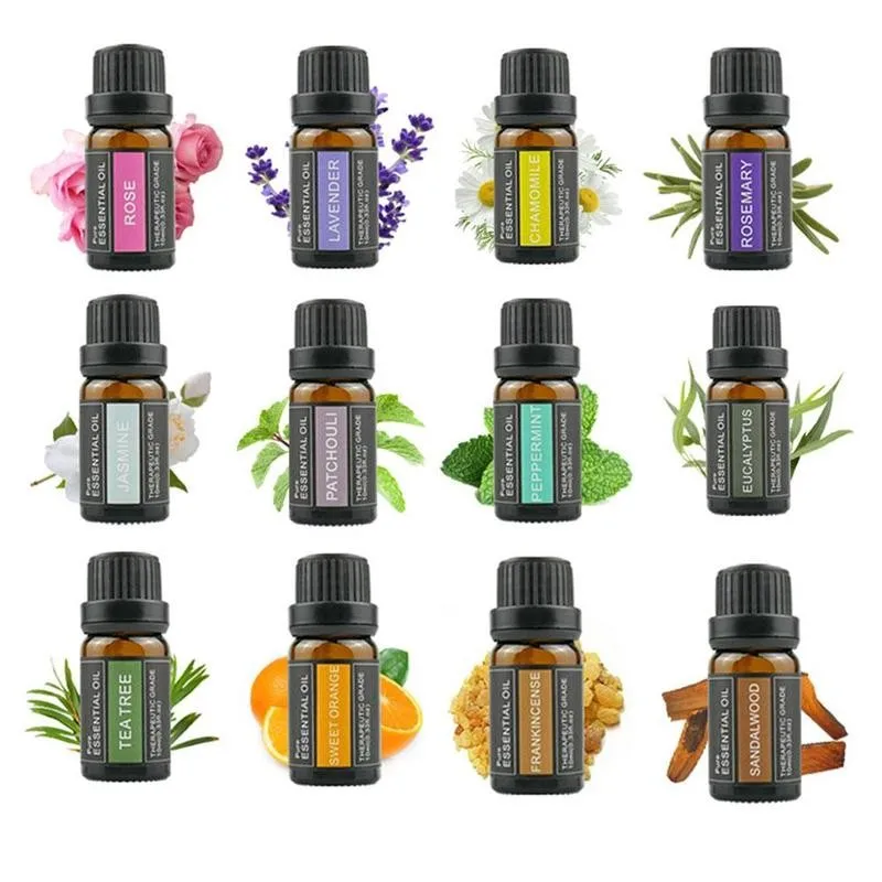 10 мл чистое растительное Эфирное Масло Лаванда Роза мятный чай дерево апельсин