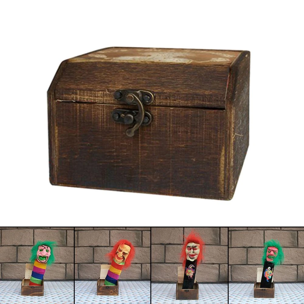 April Fools Day Halloween Prank Gift Box Innovative Wooden Prank Panic Box Tricky Quirky Funny Scary Deception Gift Box Party Favors Aliexpress