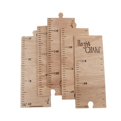 Nordic Wooden Kids Height Growth Chart Ruler Baby Children Height Gauge Room Decoration Wall Meter Measurement Stickers 60-210CM