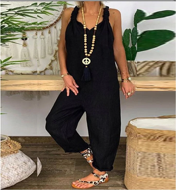 2019-Women-Casual-Solid-Strappy-Dungarees-Vintage-Cotton-Linen-Loose-Rompers-Party-Women-Casual-Long-Harem (1)