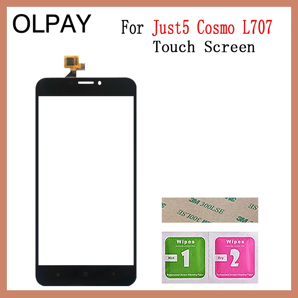 OLPAY 5," мобильный сенсорный экран для Just5 Cosmo L707 сенсорный экран дигитайзер панель передняя внешняя стекло объектив сенсор ремонт