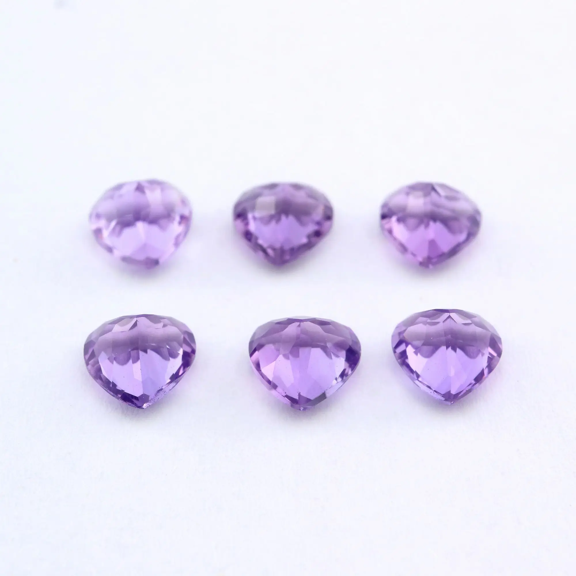 Healing Quartz February Birthstone DIY Jewelry Gemstone 100% Natural Faceted Purple Amethyst Loose Gemstone Faceted Amethyst Gemstone