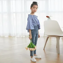 Новые летние Стиль Девушки Эластичность Slim Fit ковбойские штаны для крупных мальчиков и Повседневное в Корейском стиле-Стиль INS-Стиль брюки