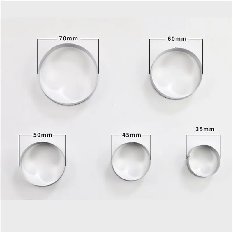 5PCS Stainless Steel Cake Ring Mold Cookie Mousse Cutter DIY Wedding Tools
