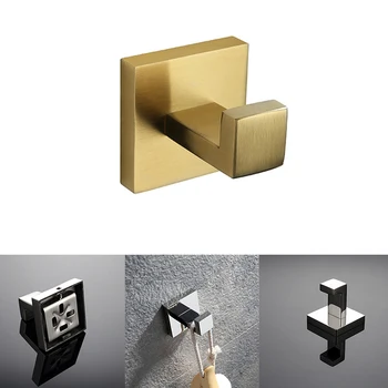 

Newest Matte Towel Hook Stainless Steel Bathroom Rustproof Clothes Towel Coat Hook Toilet Kitchen