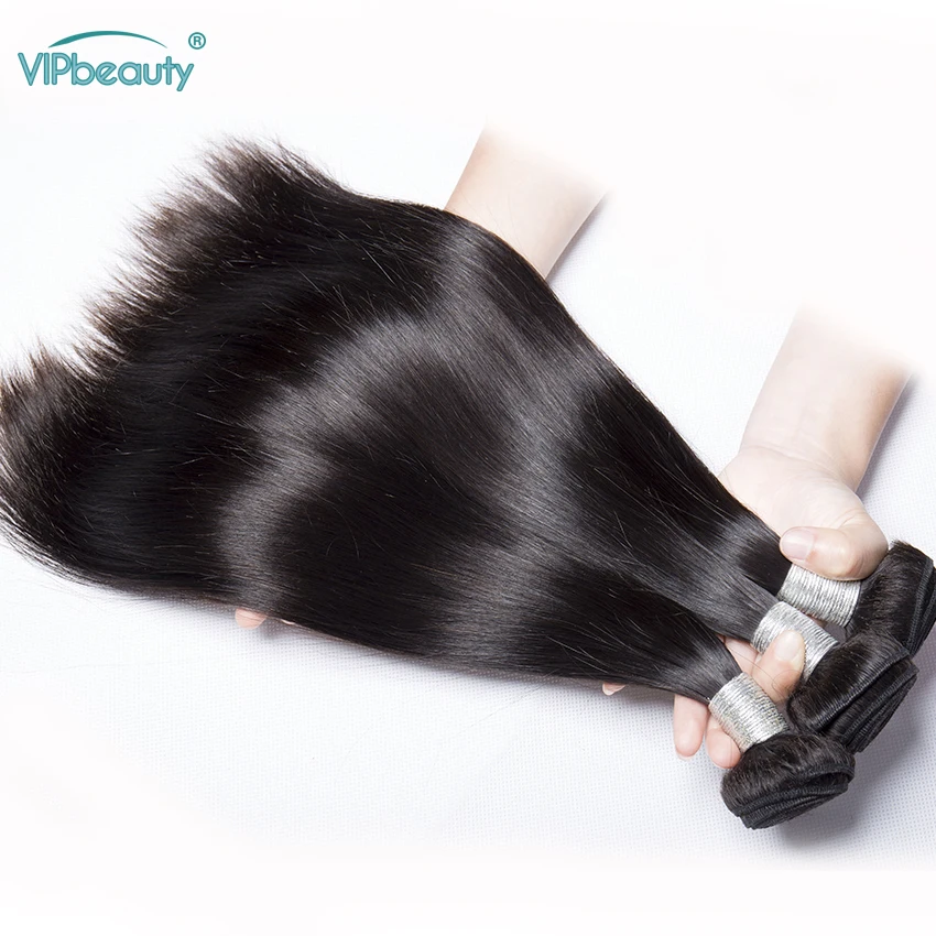 Малазийские прямые человеческие волосы, пряди с фронтальным закрытием, волосы remy, волнистые волосы для наращивания, 13x6, 13x4, фронтальная кружевная застежка, VIPbeauty